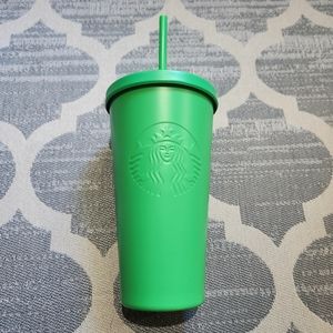 NEW Rare Starbucks 2016 Kelly Green Matte Tumbler 16 oz.